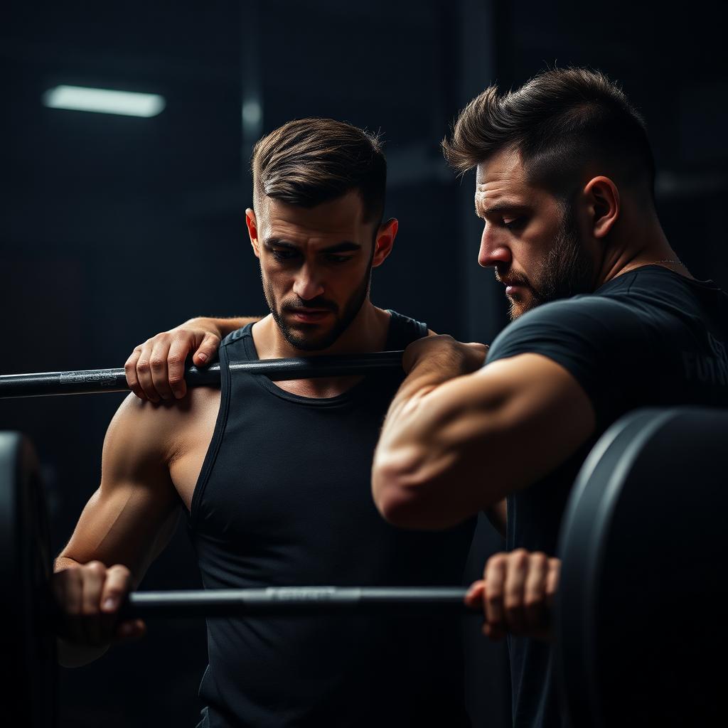 A coach guiding a personal-training session